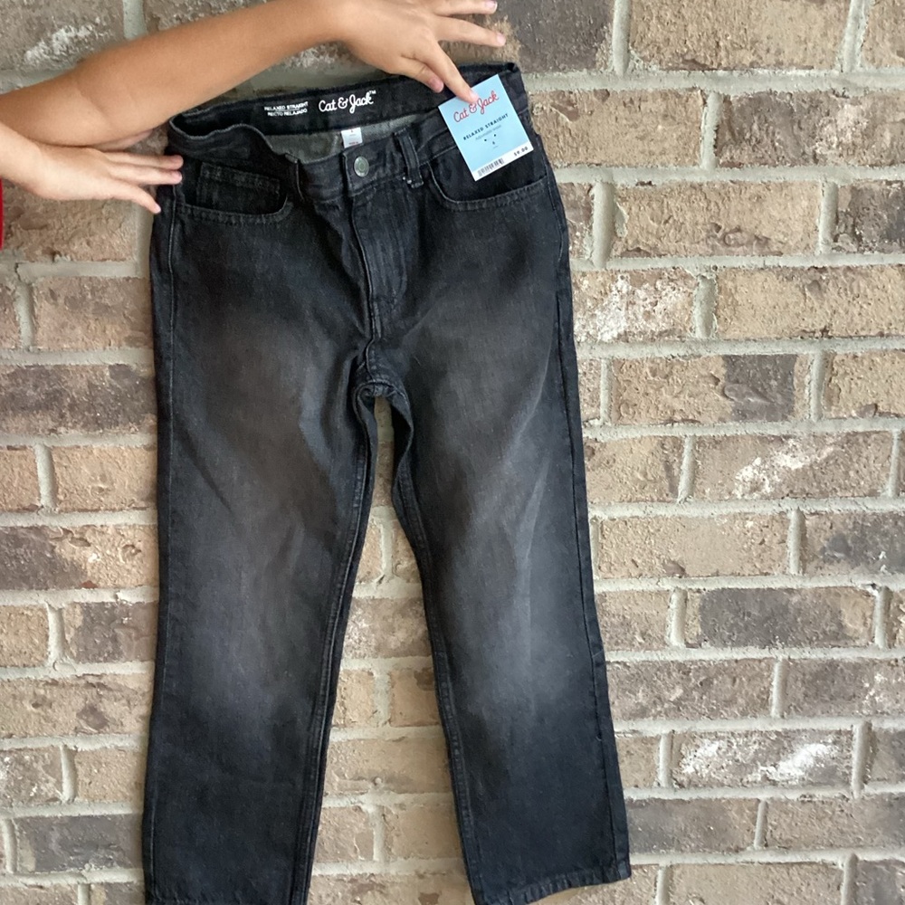 Kids cat and jack black jeans size 8